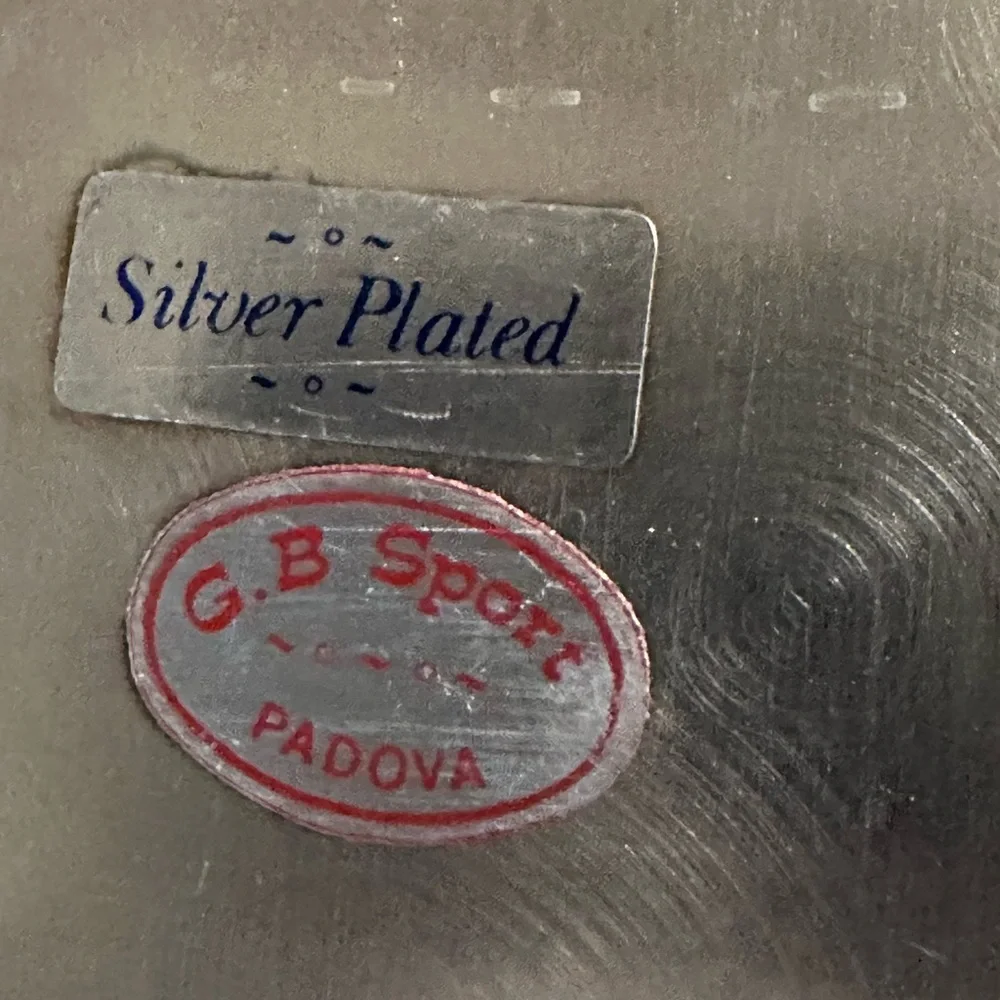 GB Sport 12” Silver Plated Serving Tray VGUC